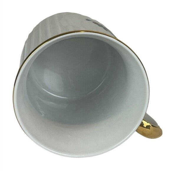 Souvenir Coffee Mug Schlogl Vienna Austria Boy Girl Design Fluted White Porcelai - Picture 7 of 11